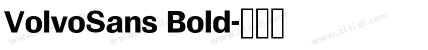 VolvoSans Bold字体转换